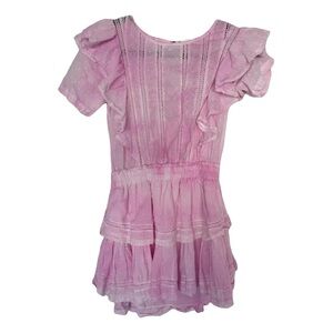 LoveShackFancy Pink Mini Dress